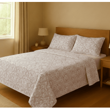 JUEGO SABANA QUEEN SIZE BUKARA ESTAMPADA